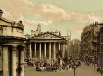Royal Exchange, London, 1890-1900 körül (photochrom)