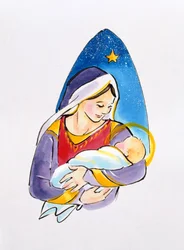 Madonna és gyermeke, 1996 (wc)