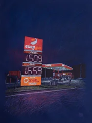 EasyGas, 2025 (akril és ceruza, vászon)