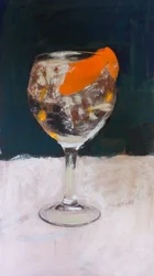 Gin Tonic con Rothko, 2018 (akrilfesték nyomtatott fotóra)