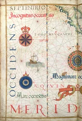 Közép-Amerika és a Csendes-óceán, részlet egy világatlaszból, 1565
