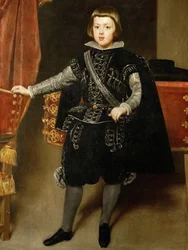 Barokk : Balthasar Charles (1629-1646) csecsemő portréja par Velazquez, Diego (1599-1660), c. 1640. Olaj, vászon