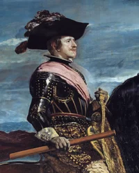 IV. Fülöp király lovas portréja (1605-1665) Részlet. Diego Rodriguez de Silva y Velasquez (1599-1660) festménye