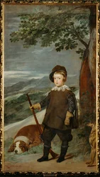 Balthasar Carlos infáns vadászruhában (festmény vászonra)
