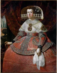 Mária Anna spanyol királynő portréja (olaj, vászon