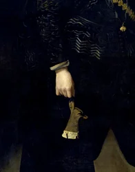 A csecsemő Don Carlos-portré Don Carlosról (1607-1632), IV. Fülöp király testvéréről. Részlet. Diego Rodriguez de Silva és Velazquez festménye Diego Velasqueznél (1599-1660)