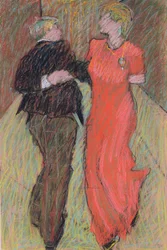 Tánc Párizsban, 2006 (pasztell, papír)