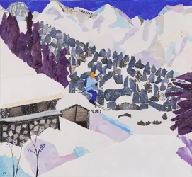 Síelés hazafelé, 2015 (kollázs)