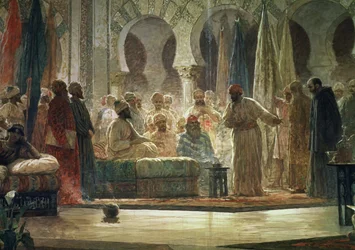 III. Abd al-Rahmán (891-961) fogadja a nagykövetet