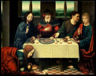 Krisztus Simon farizeus házában (olaj, tábla)