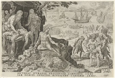 V. Károly császári csapatai megtámadják Közép-Amerikát, 1530 V. Károly győzelmei (sorozat címe) Divi Caroli. V. imp. dönt. max. victoriae, ex multis praecipuae (sorozat címe)