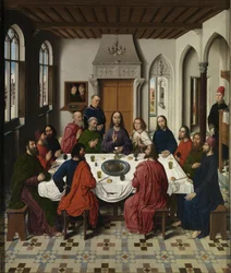 Az Utolsó vacsora oltárkép középső táblája, 1464-1468