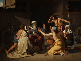 Noé és családja a bárkában, 1835.