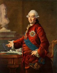 Alekszandr Mihajlovics Golicin portréja, 1772, 1965.