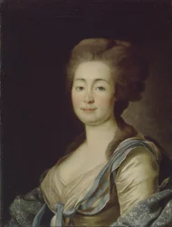 Anna Dorothea Louise Schmidt portréja, született Klossen bárónő, c. 1785