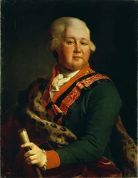 Valentin Platonovics Ivanovics Musin-Puskin gróf portréja 1735-1804, 1780-as évek vége