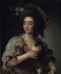 Anna Davia Bernucci operaénekesnő portréja, 1782