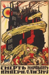 A világimperializmus haláláért, plakát, 1920