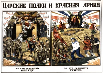 A cári ezredek és a Vörös Hadsereg, 1920 körül (plakát)