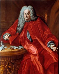 Domenico Canevari (1683-1745) a Gének Köztársaság dózse portréja 1742 és 1744 között Domenico Bocciardónak (1686-1746) tulajdonított festmény 18. századi V. 160x130 cm Sestri Levante, Galleria Rizzi