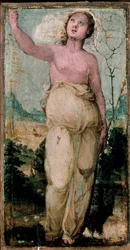 Női alak. Domenico Beccafumi (1486-1551) festménye. Siena, Konzervatórium