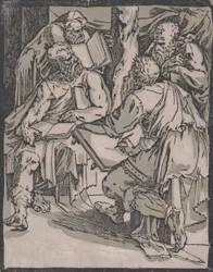 Az egyház négy doktora, kb. 1540-1550.