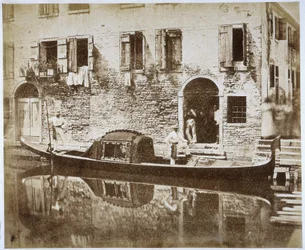 Gondola Velencében, 1855 körül