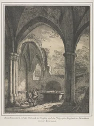 A középkor nevezetes épületei Németországban: A Szűzanya templomának romjai..., 1821.
