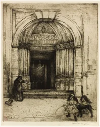 St. Germain-des-Pres portálja