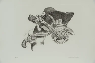 Colt Revolver "House", 1977 (metszet)