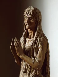 Mária Magdolna. Polikróm faszobor