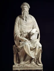 Szent János evangélista. Márványszobor