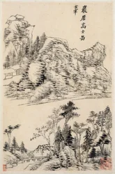 Tájképek régi mesterek nyomán, 1630-ból.