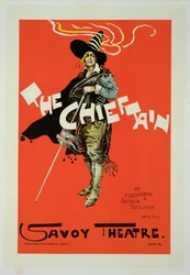 A „The Chieftain” című plakát reprodukciója, Savoy Theatre, 1895