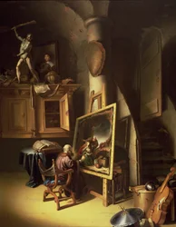 Egy művész műtermében, 1635 (panel)