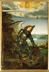 Mihály arkangyal (festmény tölgyfára)