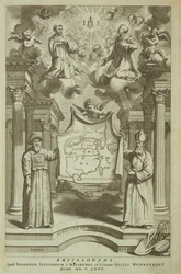 Frontipiece Kínába Illusztrálta: Athanasius Kircher (1601-80) 1667