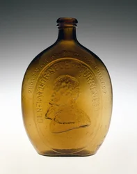 Figurás lombik, c. 1847 (ólommentes üveg)