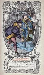 V. Károly felkapja Tiziano ecsetjét