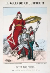 Legyetek a testvérek!, a republikánus Franciaország allegóriája, 1871.