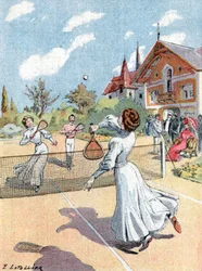 Tenisz, 1910 körül (illusztráció)