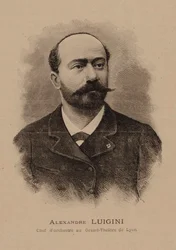 Alexandre Luigini zeneszerző portréja 1850-1906, 1887.