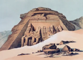 "Abu Simbel temploma", 1842-1845