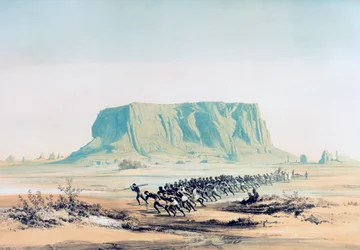 "Kilátás a Barkal-hegyre", Szudán, 1842-1845