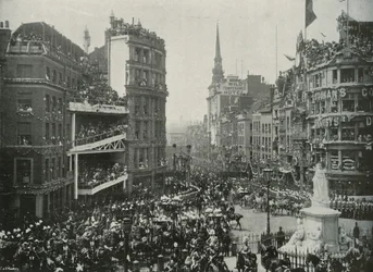 Őfelsége érkezése a londoni St. Paul