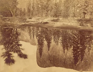 Tutokanula.  A Yosemite-völgy.  (A Nagy Főnök) - "El Capitan" - A Mercedben tükröződik.