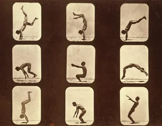 Sportolók. Flip csap „Animal Locomotion” sorozat, 1881 körül (f/w fotó)