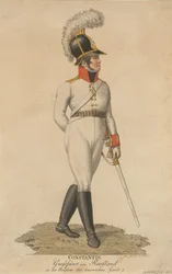 Konstantin Pavlovics orosz nagyherceg portréja 1779-1831, 1807