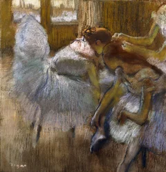 Táncosok nyugalomban, 1885 körül