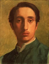 Degas in a Green Jacket, 1856 körül (olaj, vászon)